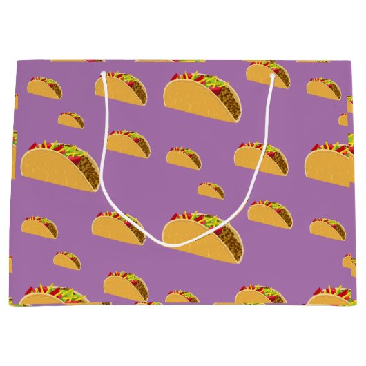 Taco Dinsdag Ontwerp - Gift Bag - Groot Groot Cadeauzakje (Voorkant)