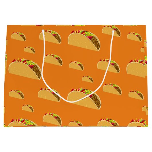 Taco Dinsdag Ontwerp - Gift Bag - Groot Groot Cadeauzakje (Voorkant)