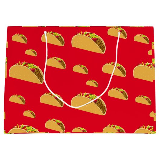 Taco Dinsdag Ontwerp - Gift Bag - Groot Groot Cadeauzakje (Voorkant)