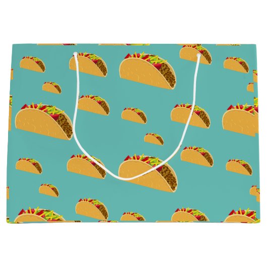 Taco Dinsdag Ontwerp - Gift Bag - Groot Groot Cadeauzakje (Voorkant)
