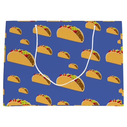 Taco Dinsdag Ontwerp - Gift Bag - Groot Groot Cadeauzakje (Voorkant)