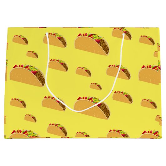 Taco Dinsdag Ontwerp - Gift Bag - Groot Groot Cadeauzakje (Voorkant)