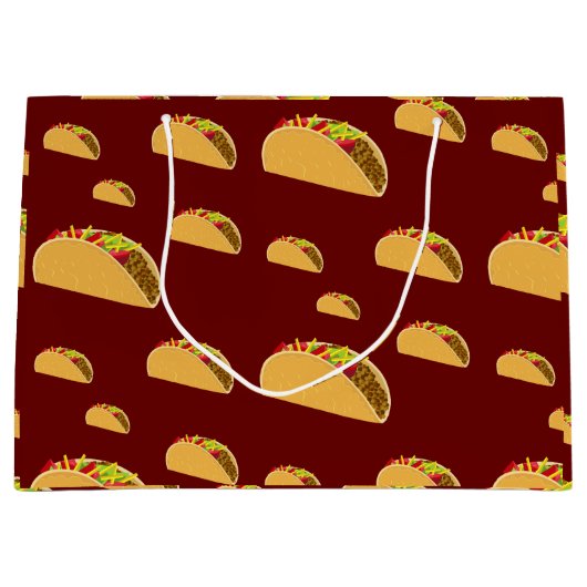 Taco Dinsdag Ontwerp - Gift Bag - Groot Groot Cadeauzakje (Voorkant)
