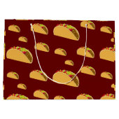 Taco Dinsdag Ontwerp - Gift Bag - Groot Groot Cadeauzakje (Achterkant)