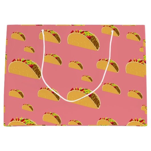 Taco Dinsdag Ontwerp - Gift Bag - Groot Groot Cadeauzakje (Voorkant)