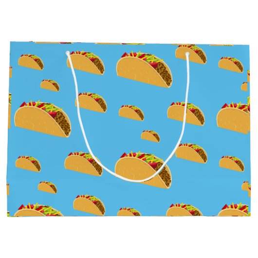 Taco Dinsdag Ontwerp - Gift Bag - Groot Groot Cadeauzakje (Achterkant)