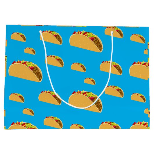 Taco Dinsdag Ontwerp - Gift Bag - Groot Groot Cadeauzakje (Achterkant)