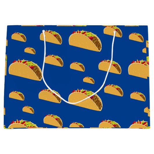 Taco Dinsdag Ontwerp - Gift Bag - Groot Groot Cadeauzakje (Voorkant)