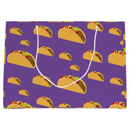 Taco Dinsdag Ontwerp - Gift Bag - Groot Groot Cadeauzakje (Voorkant)