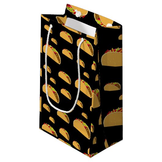 Taco Dinsdag Ontwerp - Gift Bag - Klein Cadeauzakje (Voorkant Gekanteld)