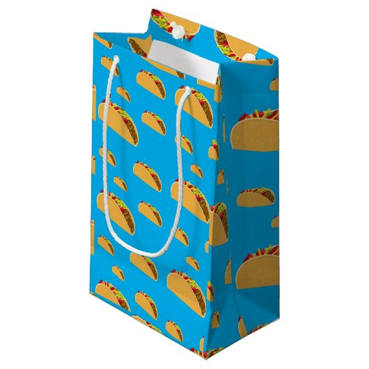 Taco Dinsdag Ontwerp - Gift Bag - Klein Cadeauzakje (Voorkant Gekanteld)