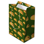 Taco Dinsdag Ontwerp - Gift Bag - Middelgroot Medium Cadeauzakje (Achterkant Gekanteld)