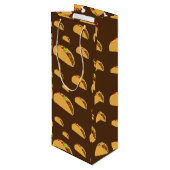 Taco Dinsdag Ontwerp - Gift Bag - Wijn Cadeautas (Achterkant Gekanteld)