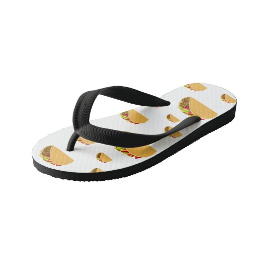 Taco Dinsdag Ontwerp - Kinder Teenslippers (Schuin)