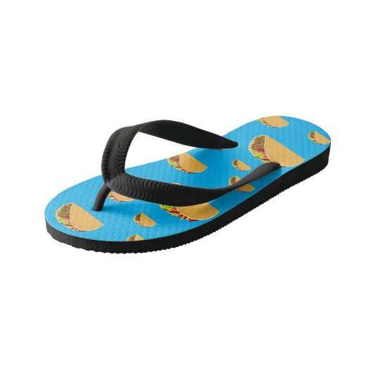 Taco Dinsdag Ontwerp - Kinder Teenslippers (Schuin)