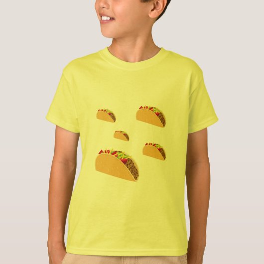 Taco Dinsdag Ontwerp - Kinderen Basic T-Shirt (Voorkant)