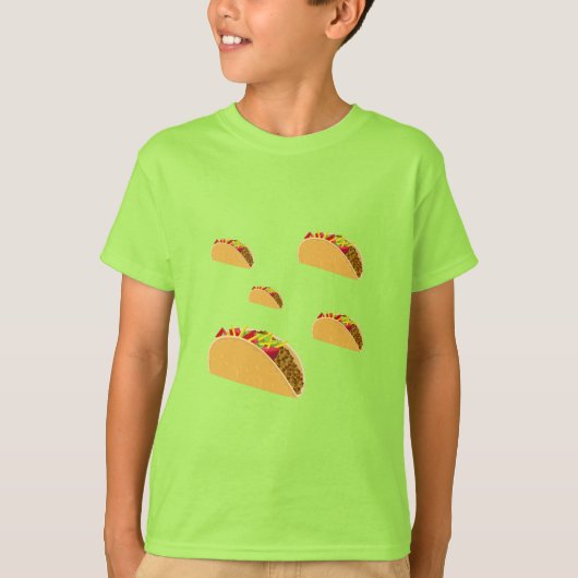 Taco Dinsdag Ontwerp - Kinderen Basic T-Shirt (Voorkant)