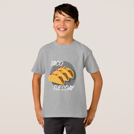 Taco Dinsdag Ontwerp - Kinderen Basic T-Shirt (Voorkant volledig)