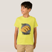 Taco Dinsdag Ontwerp - Kinderen Basic T-Shirt (Voorkant volledig)
