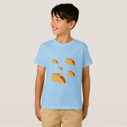 Taco Dinsdag Ontwerp - Kinderen Basic T-Shirt (Voorkant volledig)