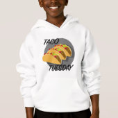 Taco Dinsdag Ontwerp - Kinderen Pullover Hoodie (Voorkant)