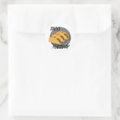 Taco Dinsdag Ontwerp - Klassieke ronde stickers (Tas)