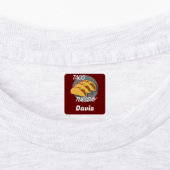 Taco Dinsdag Ontwerp - Klein vierkant waslabel Labels (Aangebracht)