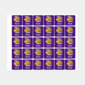 Taco Dinsdag Ontwerp - Klein vierkant waslabel Labels (Vel)