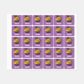 Taco Dinsdag Ontwerp - Klein vierkant waslabel Labels (Vel)