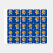 Taco Dinsdag Ontwerp - Klein vierkant waslabel Labels (Vel)