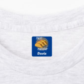 Taco Dinsdag Ontwerp - Klein vierkant waslabel Labels (Aangebracht)