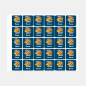 Taco Dinsdag Ontwerp - Klein vierkant waslabel Labels (Vel)