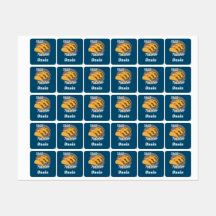 Taco Dinsdag Ontwerp - Klein vierkant waslabel