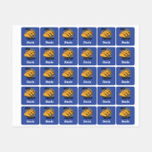 Taco Dinsdag Ontwerp - Klein vierkant waslabel Labels (Vel)