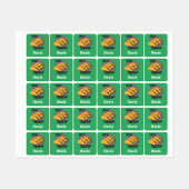 Taco Dinsdag Ontwerp - Klein vierkant waslabel Labels (Vel)