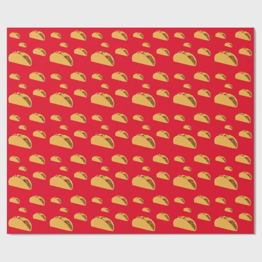 Taco Dinsdag Ontwerp - Matte Wrapping Paper Cadeaupapier (Vlak)
