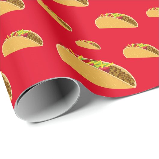 Taco Dinsdag Ontwerp - Matte Wrapping Paper Cadeaupapier (Rol Hoek)