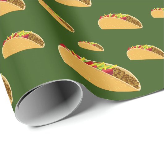 Taco Dinsdag Ontwerp - Matte Wrapping Paper Cadeaupapier (Rol Hoek)
