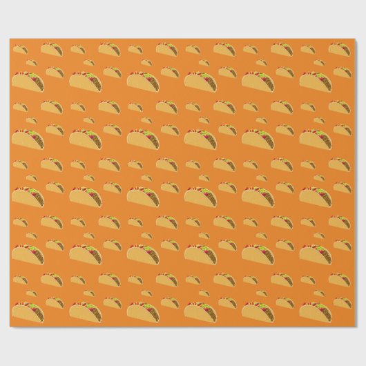 Taco Dinsdag Ontwerp - Matte Wrapping Paper Cadeaupapier (Vlak)