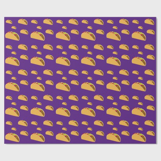 Taco Dinsdag Ontwerp - Matte Wrapping Paper Cadeaupapier (Vlak)