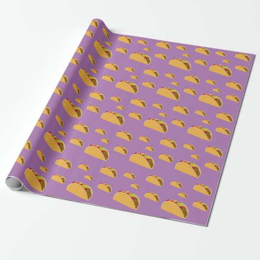 Taco Dinsdag Ontwerp - Matte Wrapping Paper Cadeaupapier (Uitgerold)