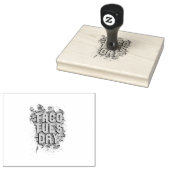 Taco dinsdag rubberstempel (Gestempeld)