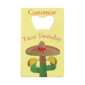 Taco dinsdag Saguaro Cactus Thunder_Cove Creditkaart Flessenopener (Achterkant)