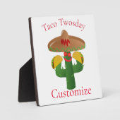 Taco dinsdag Saguaro Cactus Thunder_Cove Fotoplaat (Voorkant)