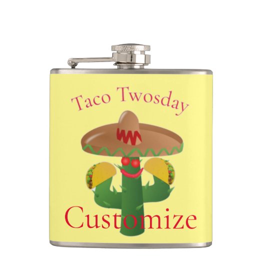 Taco dinsdag Saguaro Cactus Thunder_Cove Heupfles (Voorkant)