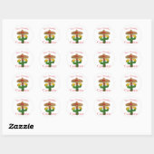 Taco dinsdag Saguaro Cactus Thunder_Cove Ronde Sticker (Vel)
