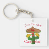 Taco dinsdag Saguaro Cactus Thunder_Cove Sleutelhanger (voorkant)