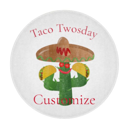 Taco dinsdag Saguaro Cactus Thunder_Cove Snijplank (Voorkant)