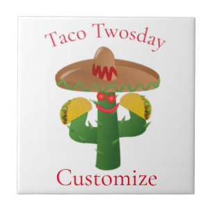 Taco dinsdag Saguaro Cactus Thunder_Cove Tegeltje
