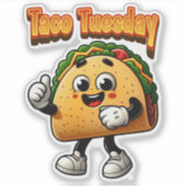 Taco dinsdag sticker (Voorkant)